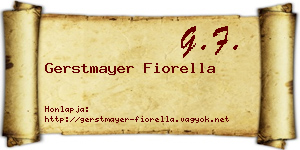 Gerstmayer Fiorella névjegykártya